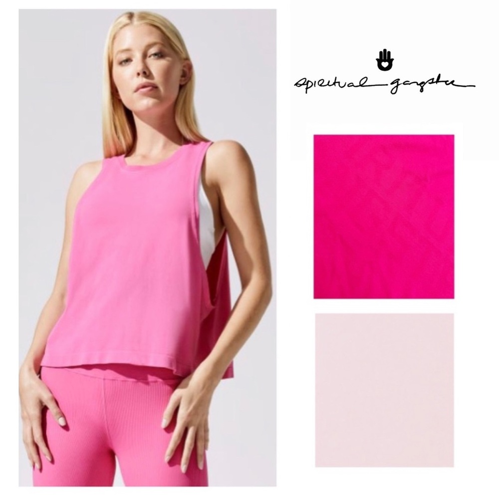 SOFT!!!  NWT Spiritual Gangster Supernova Crop Muscle Tank Top
